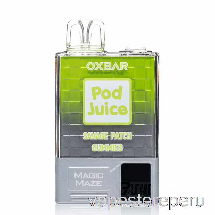 Vape Sin Nicotina Peru Oxbar Magic Maze Pro 10000 Gomitas Desechables Con Parche Salvaje - Jugo De Vaina